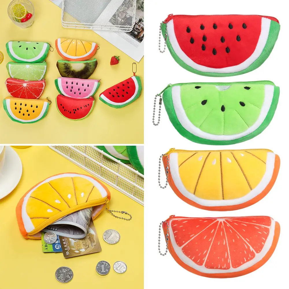 Girls Kids Money Bags Earphone Storage Bags Cute Coin Wallet Fruits Coin Bag Pouch Wallet Coin Purses Mini Card Bag - 2