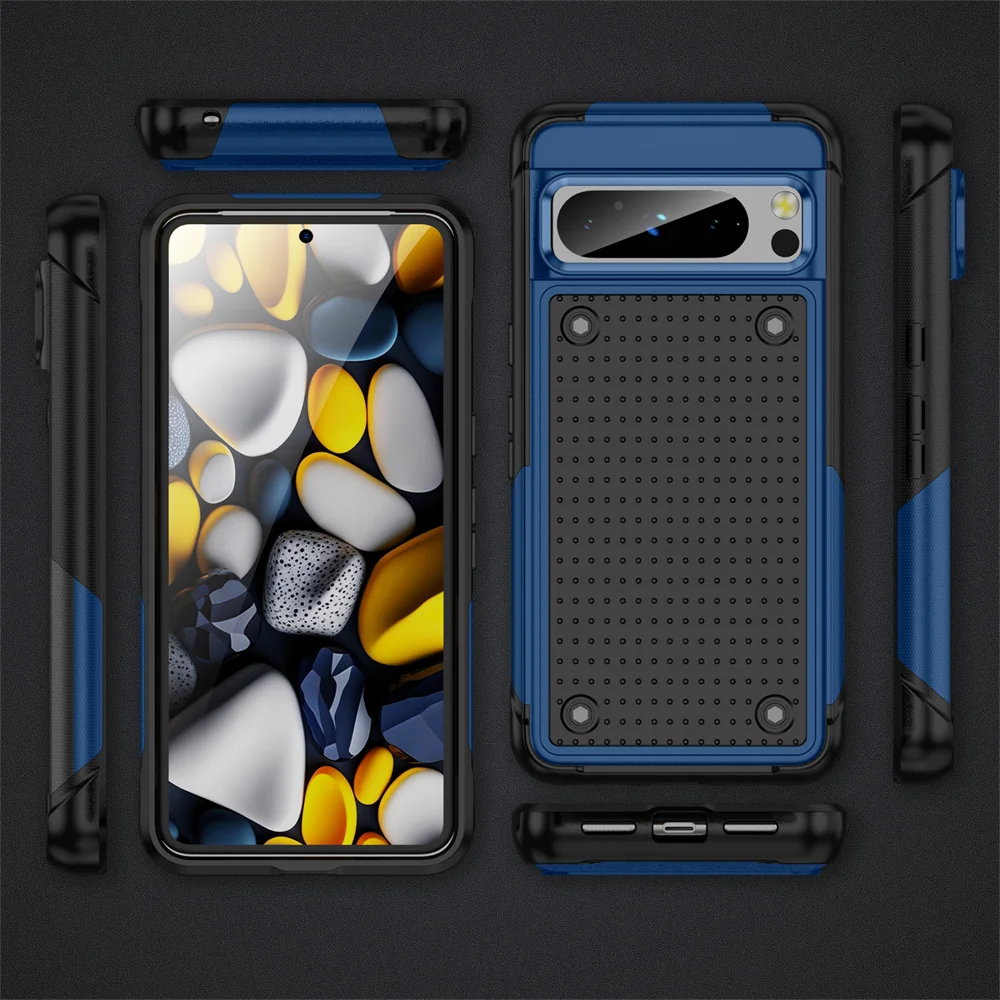 Luxury Military Grade Armor Shockproof Phone Case - Heavy Duty Full Protection PC+TPU Cover Bumper