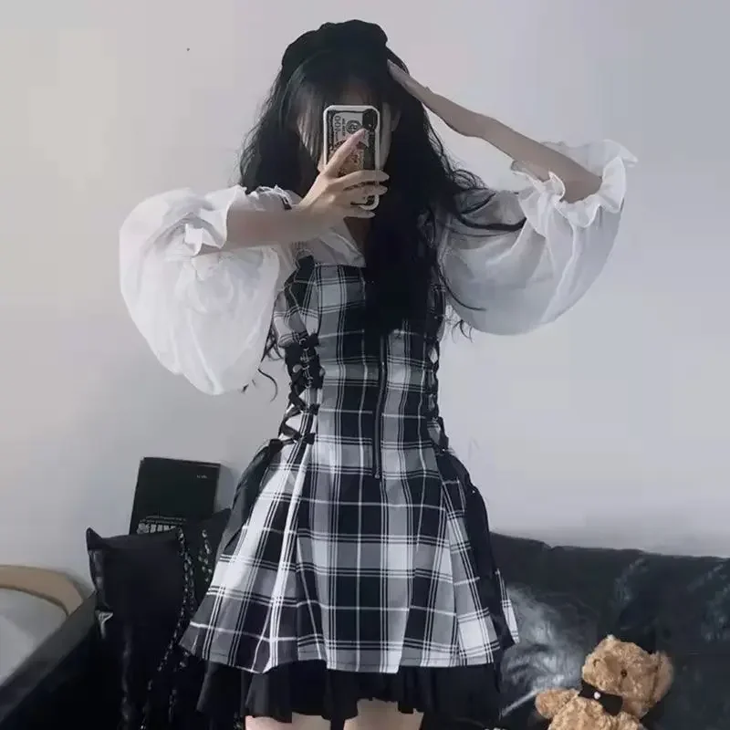 トップス lolita gothic y2k vintage grunge Sc2808b8412de4a258f85320568915