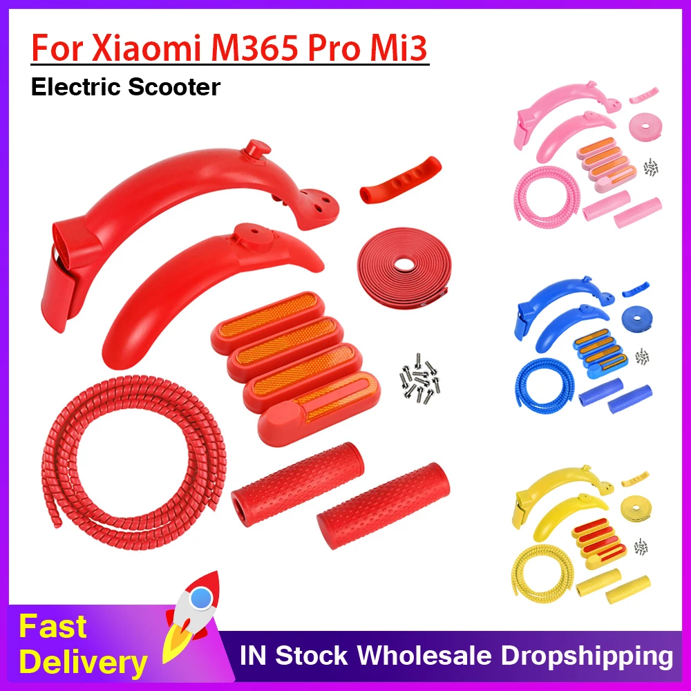 

Новый комплект задних брызговиков для Xiaomi Mi3 M365 1S Pro Pro2 E- Scooter, защита крыла, Нескользящая силиконовая ручка, защитный чехол для украшения