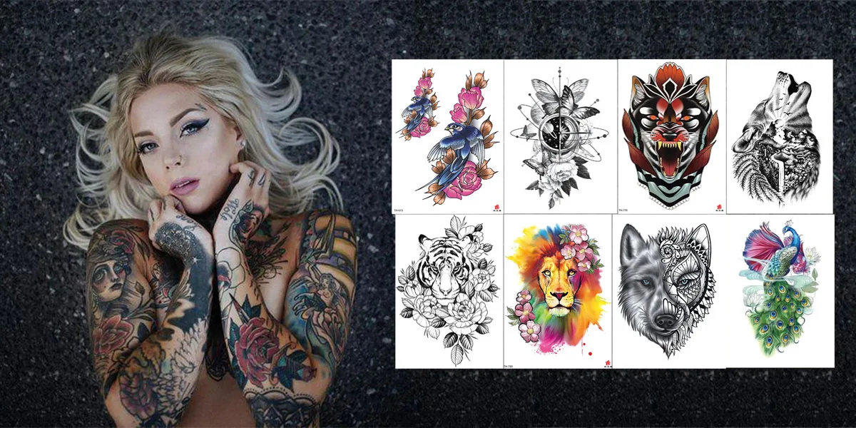 Punk mão volta tatuagem adesivos para homem mulher carta cruz arte à prova  dwaterproof água falso tatuagem duradoura adesivos casal tatuagem