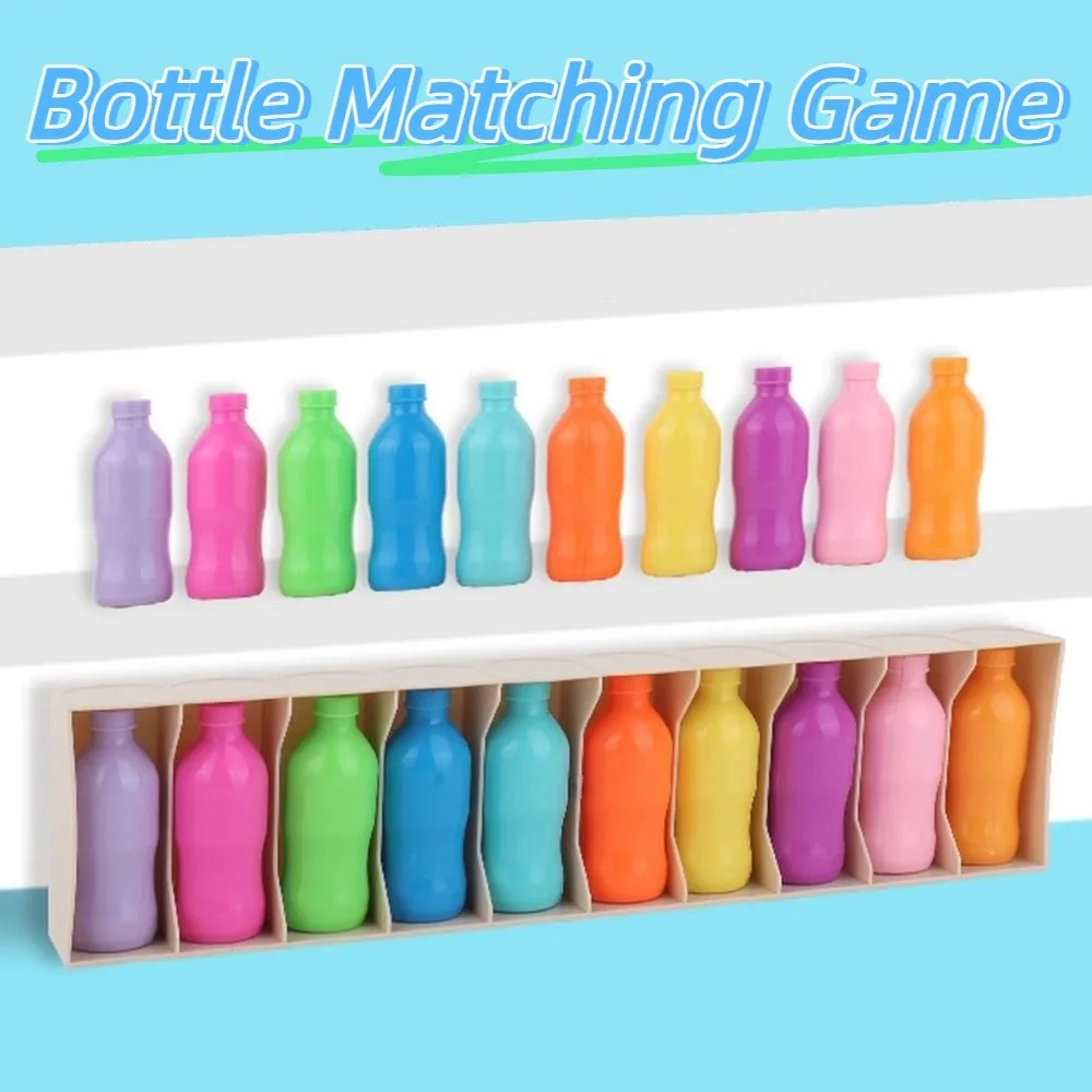 Creative Bottle Matching Game Interactive Early Education Montessori Color Sorting Toys Innovative Thinking Logical Thinking