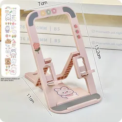 Chic & Versatile Phone Stand: Compact, Adjustable, Ideal for Streaming and Viewing (Pink)