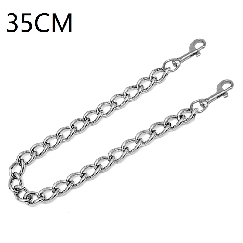 Metal Slave Chain Carabiner Nipple Clips Chain Body Lock Collar Leader Handcuff Ankle Bondage Restraint Teasing DIY Sex