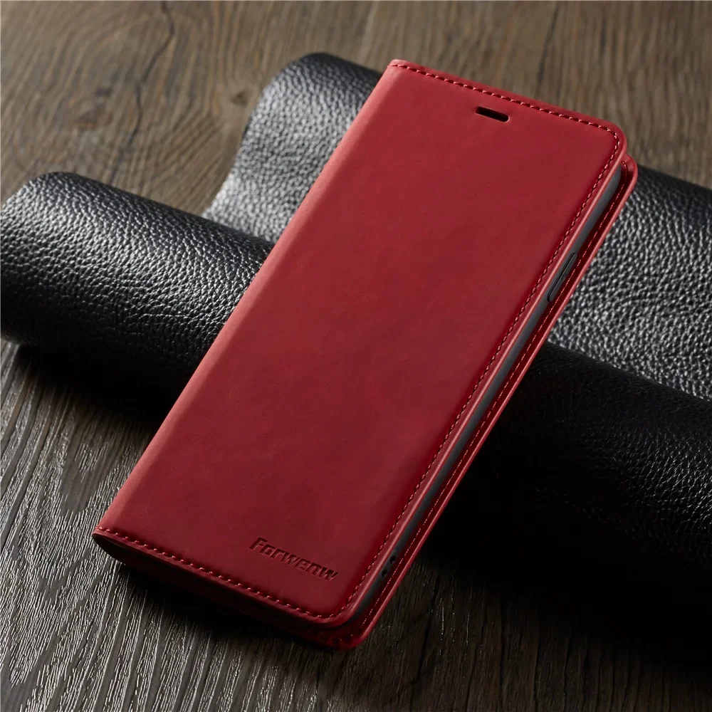 Sleek Suede Leather Flip Wallet with Strong Magnetic Closure