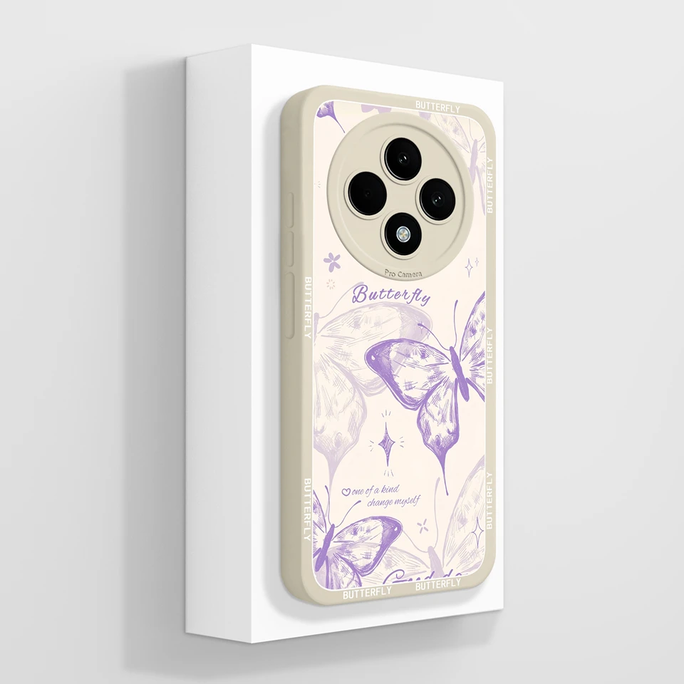 Colorful Butterfly Flower Aesthetic Phone Case - Anti-Fall Protective Shell