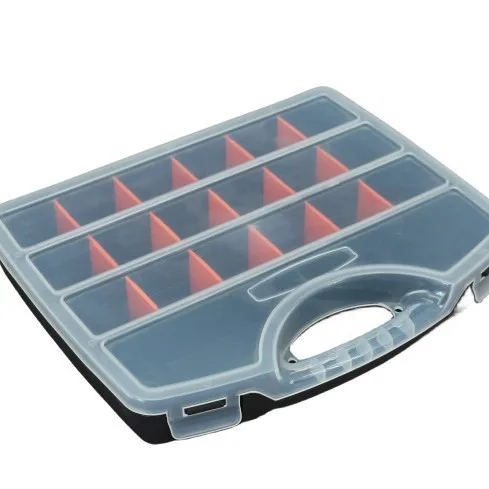 Plastic Tool Parts Box Storage Screw Box Tool Classification Electronic Drill Bit Accessories Thickened Grid Box