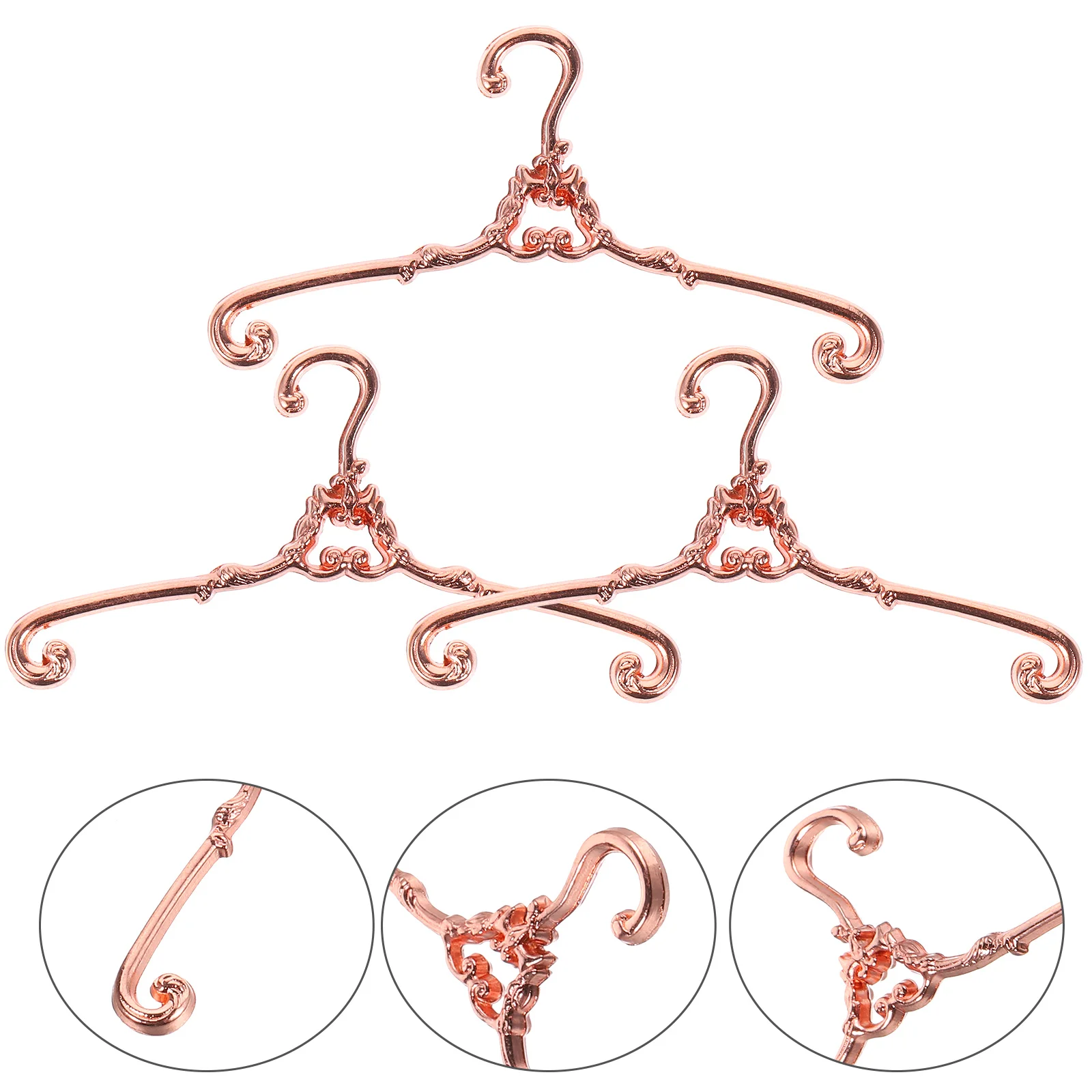

Mini Hanger Clothes Hangers Outfit Simulation Miniature Ornaments Delicate Small
