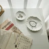 Shell Shaped White Ceramic Plate Jewelry Storage Trays Trays Storage Dishes Ring Earings Plate Home Decorative Tray Design 6