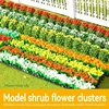 Artificial Miniature Shrub Strip Green Belt Model Grass Strip Fence Sand Table Scene Manual DIY Material Realistic Garden Decor 1