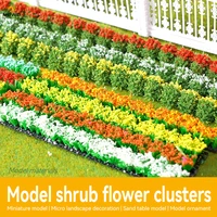 Artificial Miniature Shrub Strip Green Belt Model Grass Strip Fence Sand Table Scene Manual DIY Material Realistic Garden Decor 1