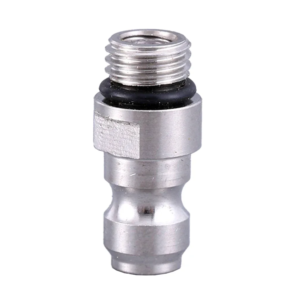 8mm M8x1 Universal Male Thread Stainless Steel Quick-Disconnect Plug Adapter Convert 8mm Female Connectors To M8 Male Threads