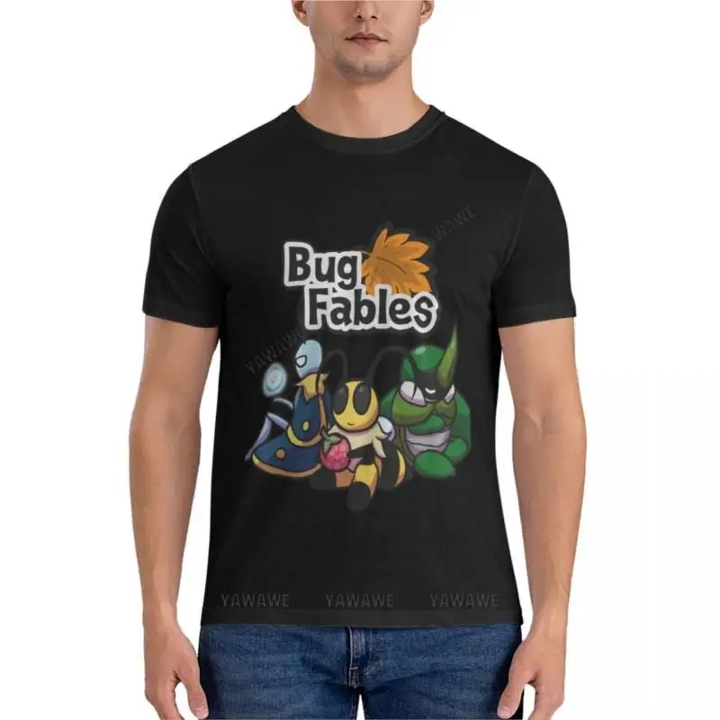 Bug Fables Crew Active T-Shirt O Neck Shirt Mens Plain T Shirt Designer T Shirt Uomo Mens T Shirt Graphic