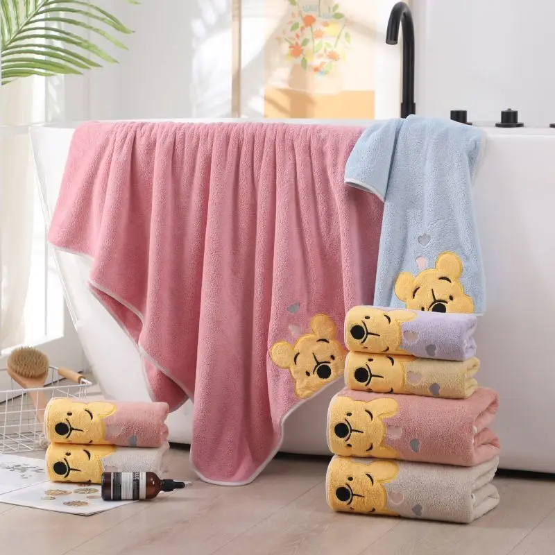 Winnie Bear Bath Towel Set 1-5PCS
