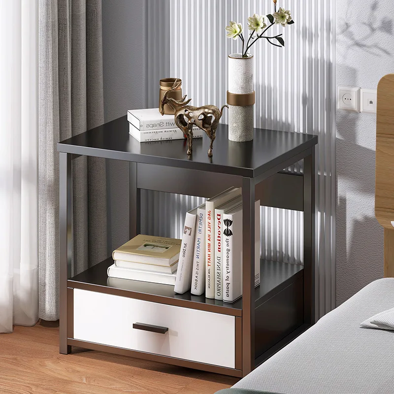 

Bedside Table Simple Modern Bedroom Light Luxury Locker Multifunctional Simple Bedside Metal