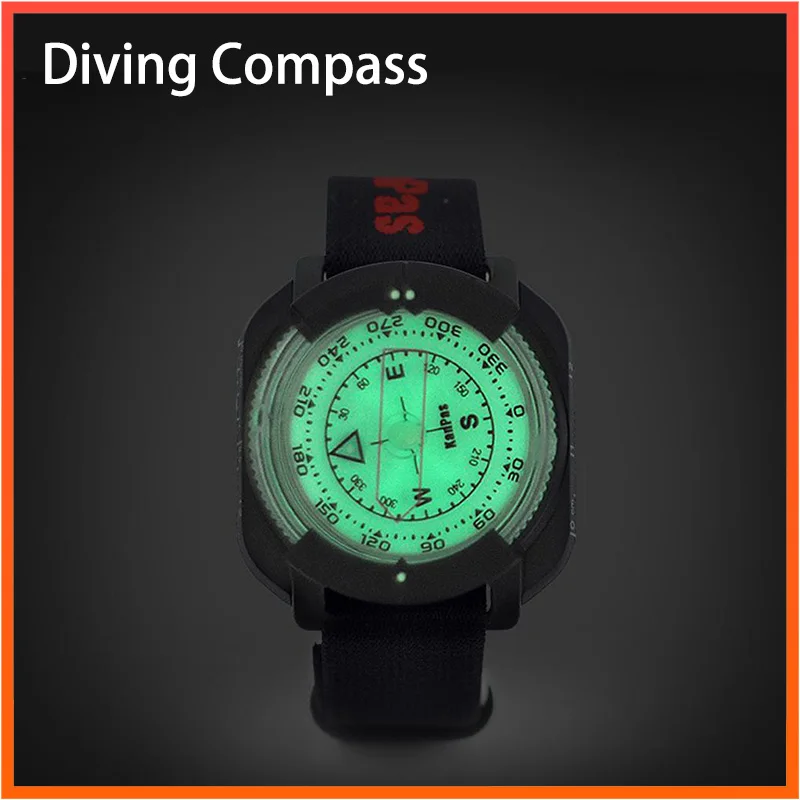 

Outdoor Compass Professional 60M /197Ft Diving Compass Waterproof Navigator Digital Watch Scuba Compass for Swimming Diving