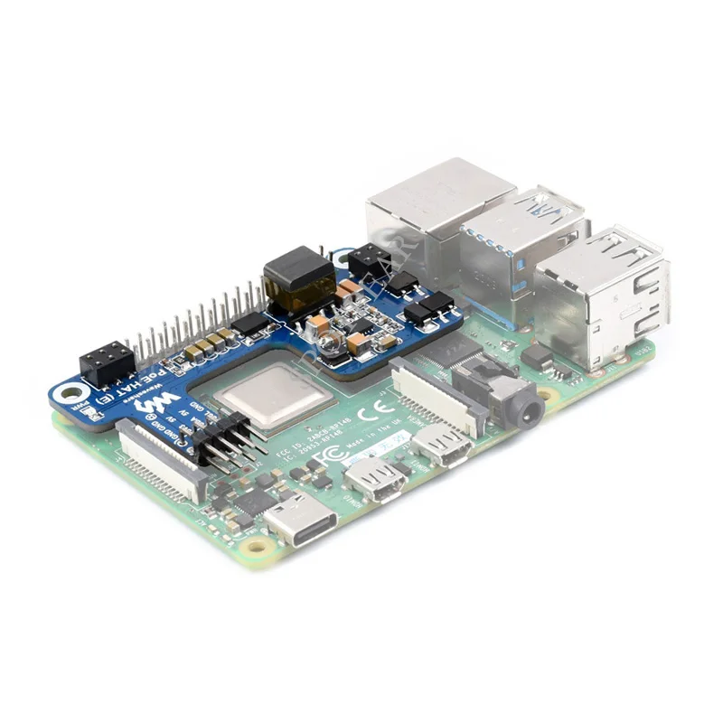 Raspberry pi 3b Mais Modelo b 4b Poe Chapéu Power Over Ethernet Hat 802.3af-complacente - Imagem 4