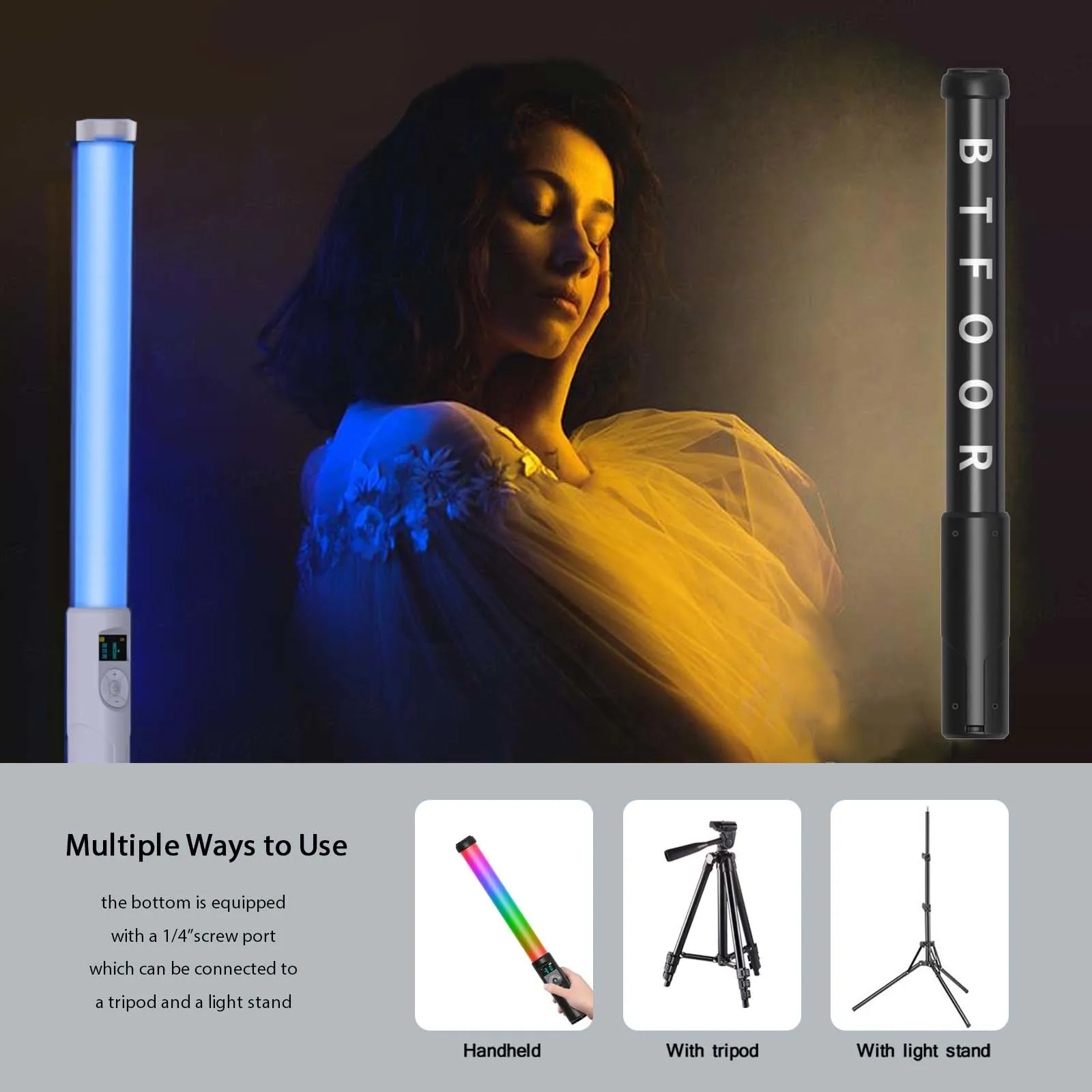 Handheld Rgb Colorful Video Stick Light Led Light Wand Cri 95 Mais Lâmpada de Estúdio de Fotografia Iluminação Fotográfica - Image 2
