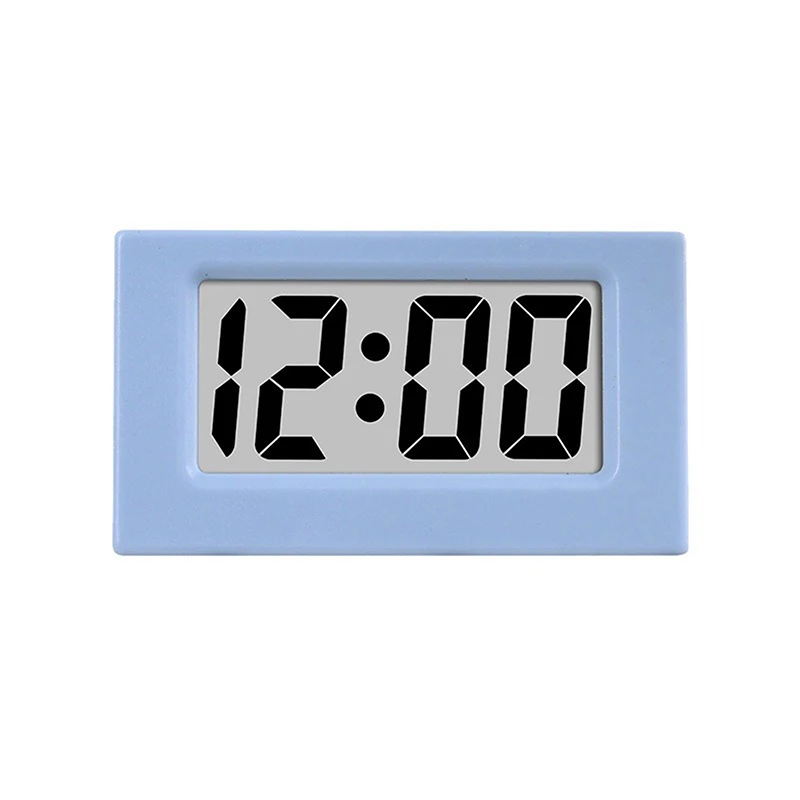 1pc Mini Car Dashboard Digital Clock Portable Cute Electronic Digital Clocks Student Desktop Clock Home Office Bedroom Decor