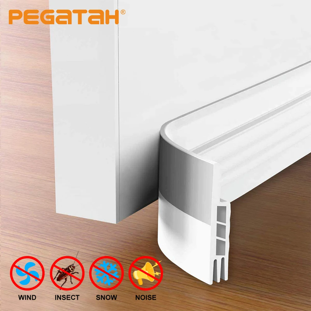 Door Seal Strip Door Bottom Seal Under Door Weatherstrip Sealing Draft Stopper Anti-Cold Gap Blocker Windproof