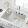 33 Inch Drop In Kitchen Sink With Waterfall Faucet-Kitchen Sink 33×22 Drop In Workstation Kitchen Sink 16 Gauge Stainless 2
