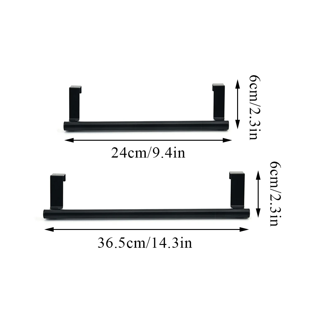 Stainless Steel Towel Rack Bathroom Kitchen Cabinet Shelf Wall Mounted Holder Stand Bar Hanging Organizer 1Pc