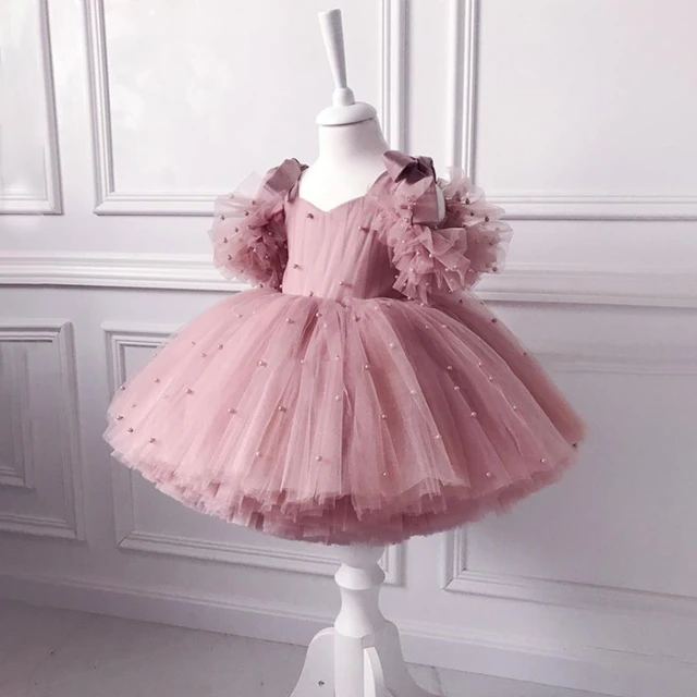 Designer Yellow Tutu Dresses For Girls|First Birthday Dress For Babies