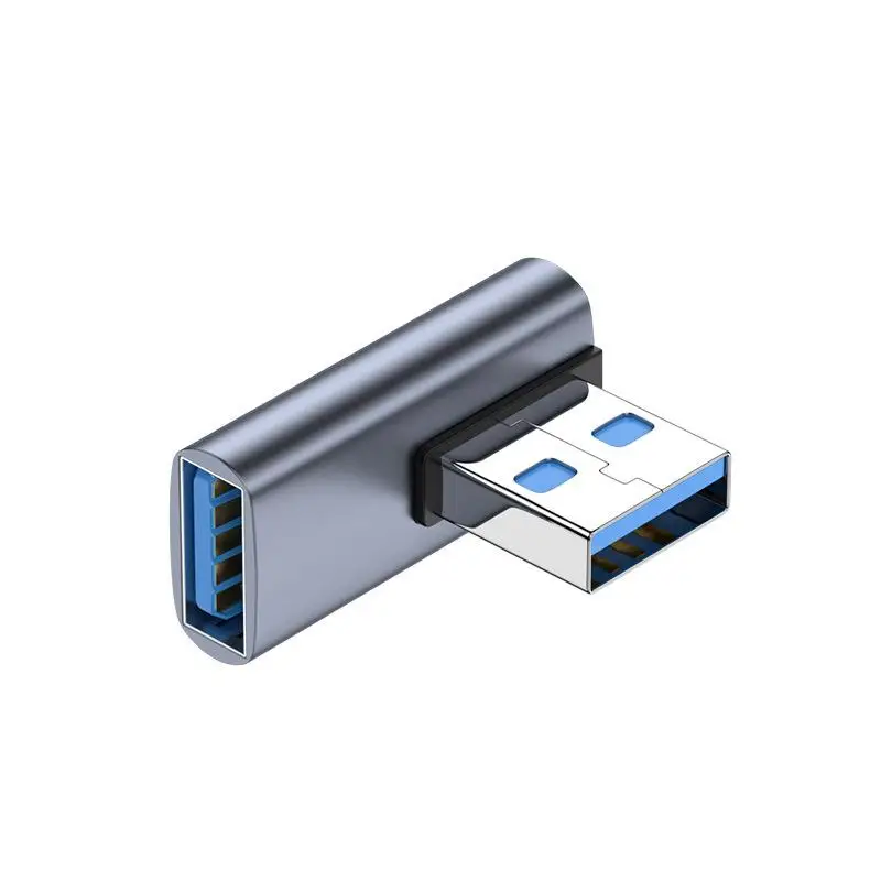 

Адаптер USB-USB 90 градусов, изогнутый Переходник USB 2,0 штекер-USB гнездо, подходит для ноутбуков