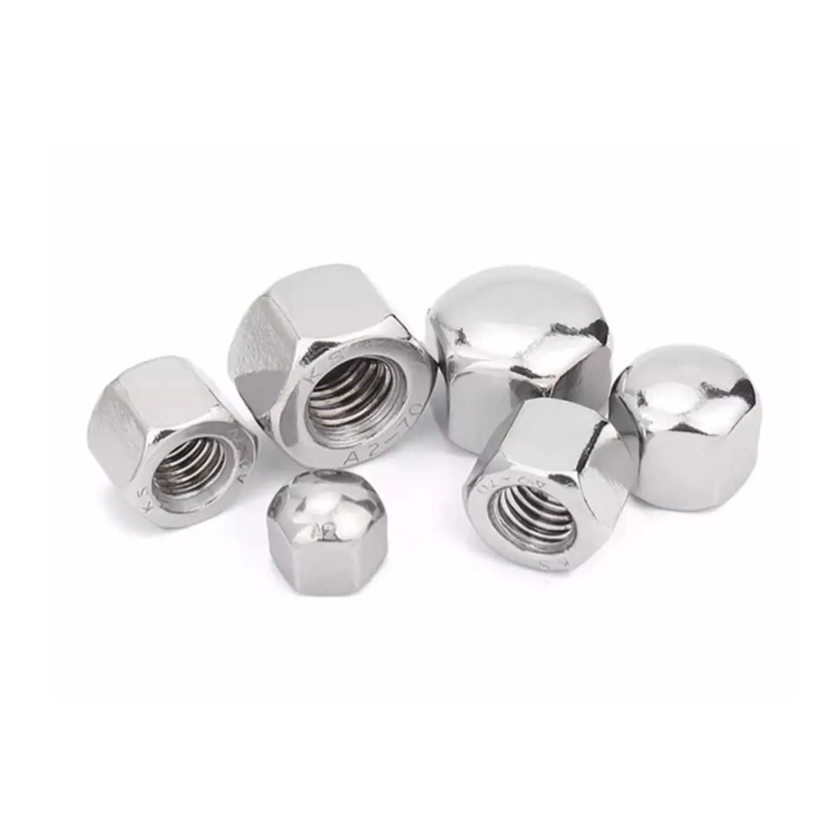 304 Stainless Steel DIN917 Short Cap Nut M3-M20