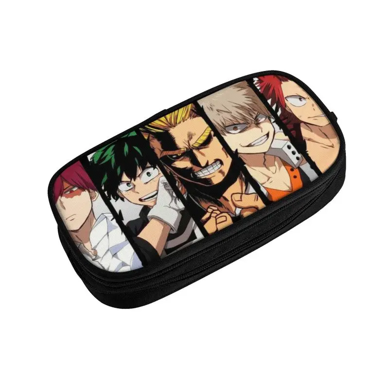 My Hero Academy Academia Boku College Pencil Case Wallet Purse School Pen  Zipper Canvas Bag Anime Cartoon Kids Gift - Wallets - AliExpress