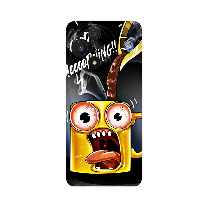 Black TPU Soft Silicone Cute Cat Phone Protective Back Cover Case