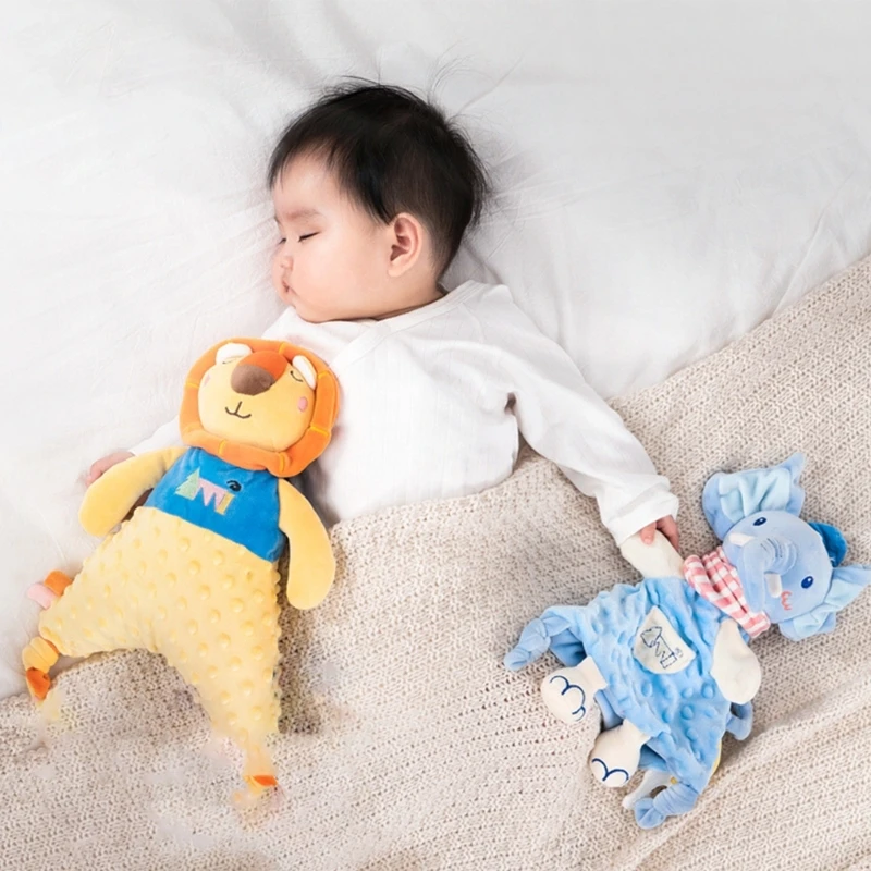 Cartoon Animal Comfort Early Education & Relaxation Aid Baby Sleeping Aid Soft & Comfortable Grip Toy Present