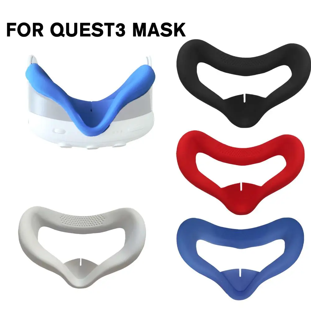 

For Meta Quest 3 VR Face Mask Washable Face Cushion Cushion Pad Blocking Pad Face Sweatproof Nose Light With C8B4