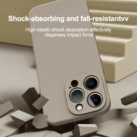 Luxury Liquid Silicone Phone Case For Apple iPhone 16 15 14 13 12 11 Pro Max Soft Case Shockproof Bumper Cover Phone Accessories 6