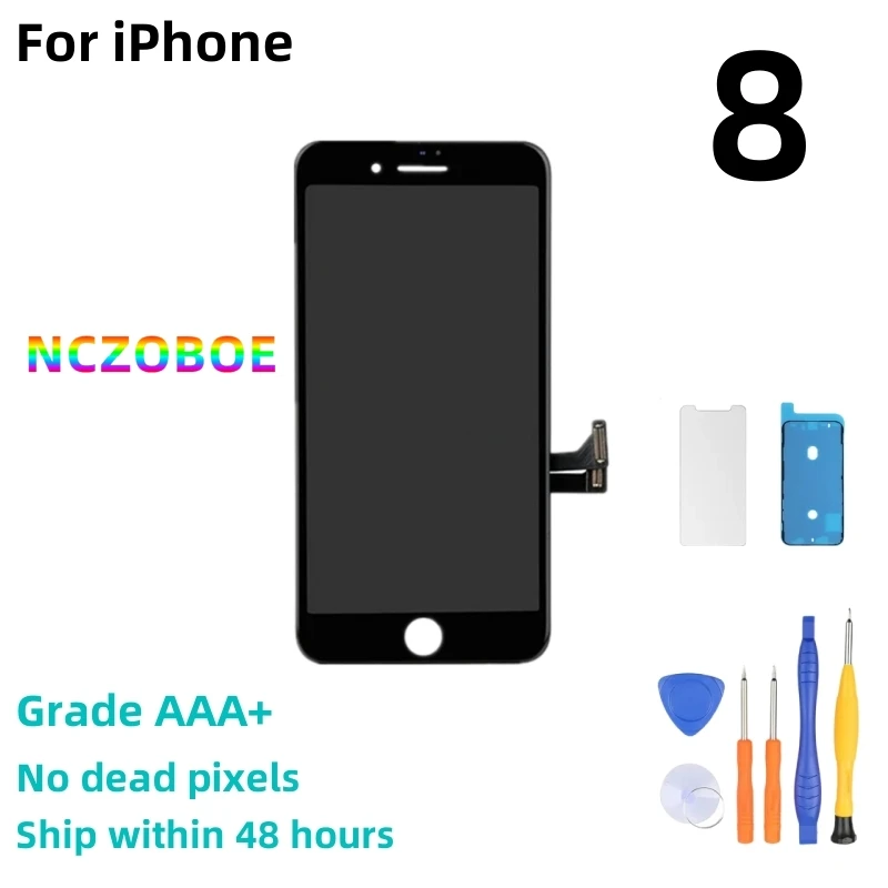 Nczoboe Lcd Per Iphone 8 Plus Display Lcd Touch Screen Digitizer Assembly Per Iphone 8 Plus Display Lcd Sostitutivo 100% Test
