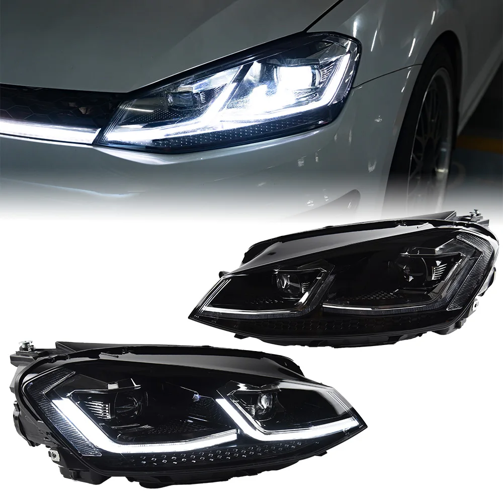 Car For VW Golf 7 20132017 MK7 Headlights DRL Hella LED Bi Xenon Bulb