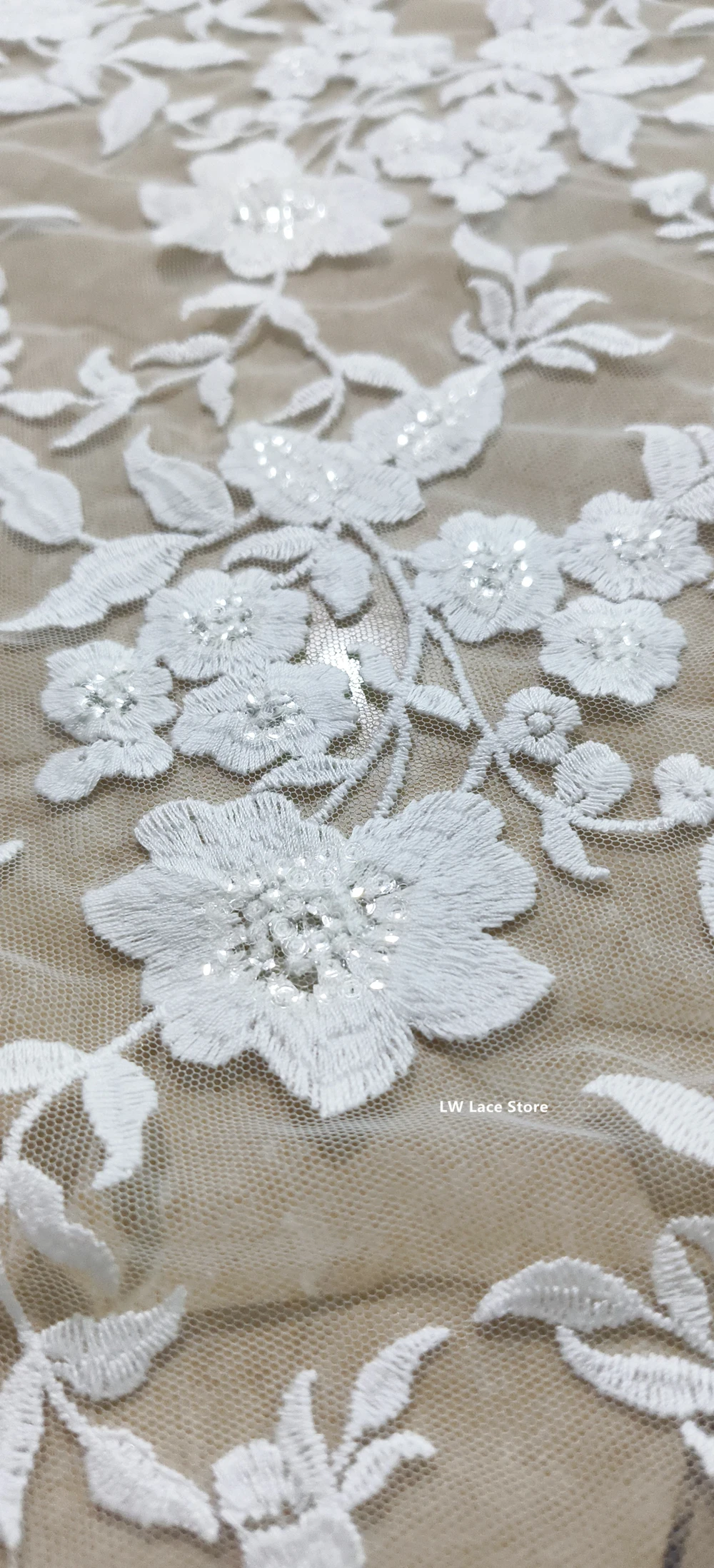 

Белая фотография для платья вышивка блестками Тюль Сетка кружево для свадьбы высокое качество метр хорошая цена