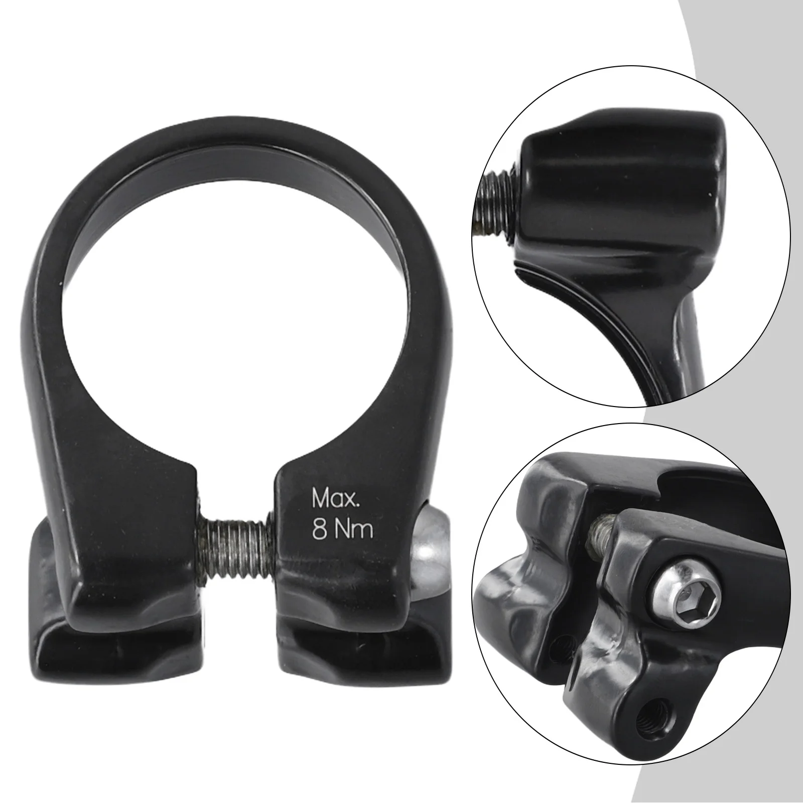 Frame Seat Post Clamp Mountain Bike Rack Replacement Special 1pc Adapter Aluminum alloy Bicycle Practical Useful