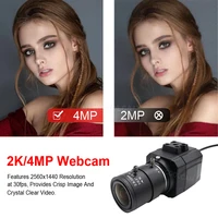 HD 2K Webcam 30fps High Speed UVC OTG 4MP USB Camera With 2.8-12mm Varifocal CS Lens Plug And Play For Youtube Live Broadcast 2