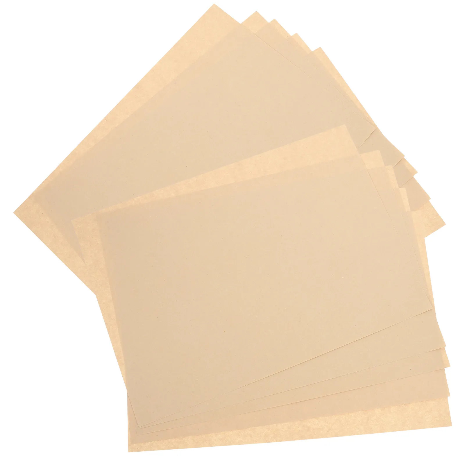 50Pcs A4 밝은 갈색 무표백 종이 시트 인쇄용 레터 용지 졸업장 인증서 작성용 빈티지 양피지