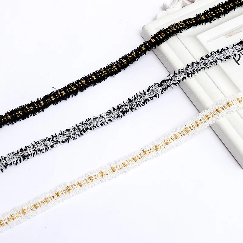1 Pcs New Classic Style Lace Accessories Bilateral Fringe Ribbon Clothing Lace DIY Handmade Material Cloth Strip Decorations