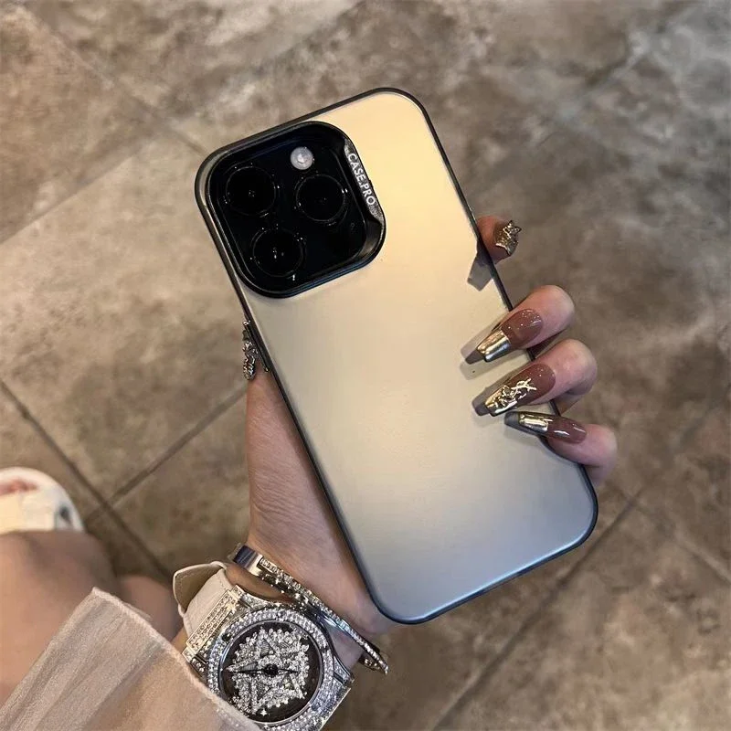Elegant Matte Shockproof Bumper Phone Case Cover