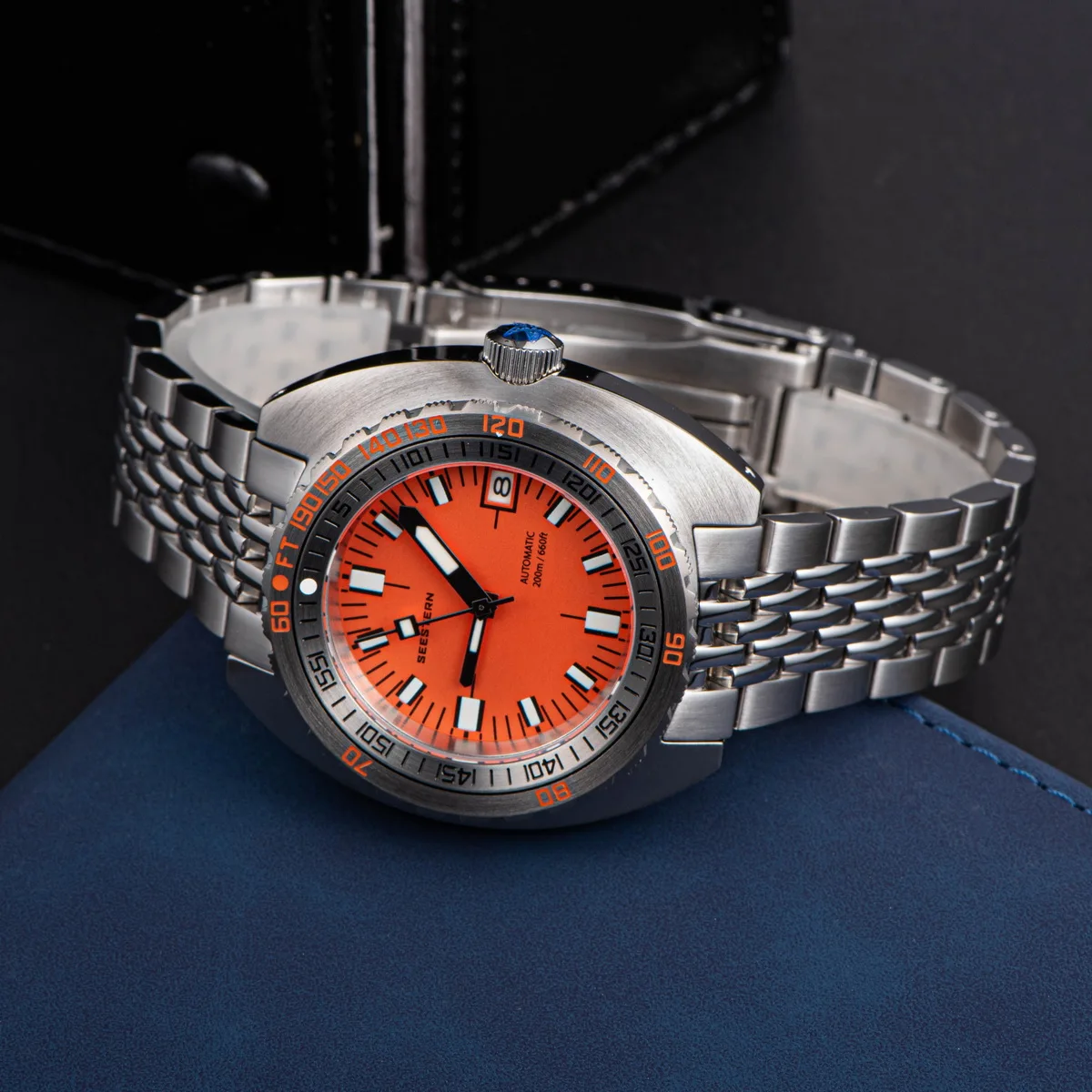 Mechanical Watch Men SUB300T Automatic Top Brand Diver Luminous Date 200m Sapphire Glass Turn Bracelet Retro