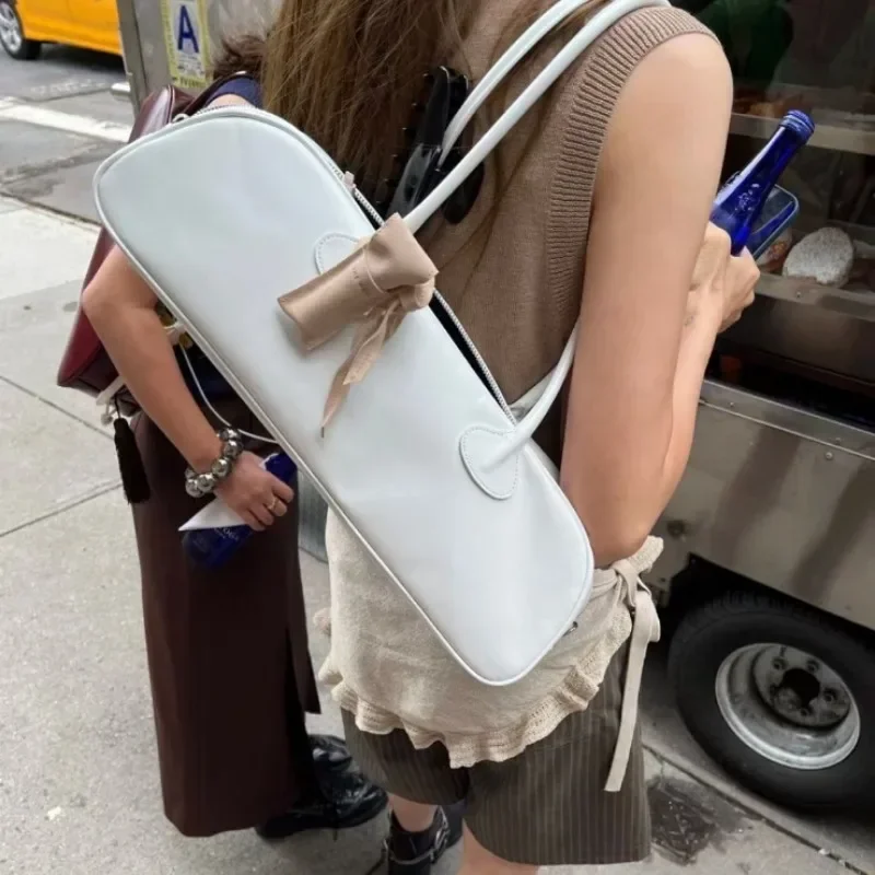 MZXM Niche Designer Underarm Shoulder Bag Vintage Luxury Cow Leather Large Capacity Handbags 2024 Commuter All-match Bolsa