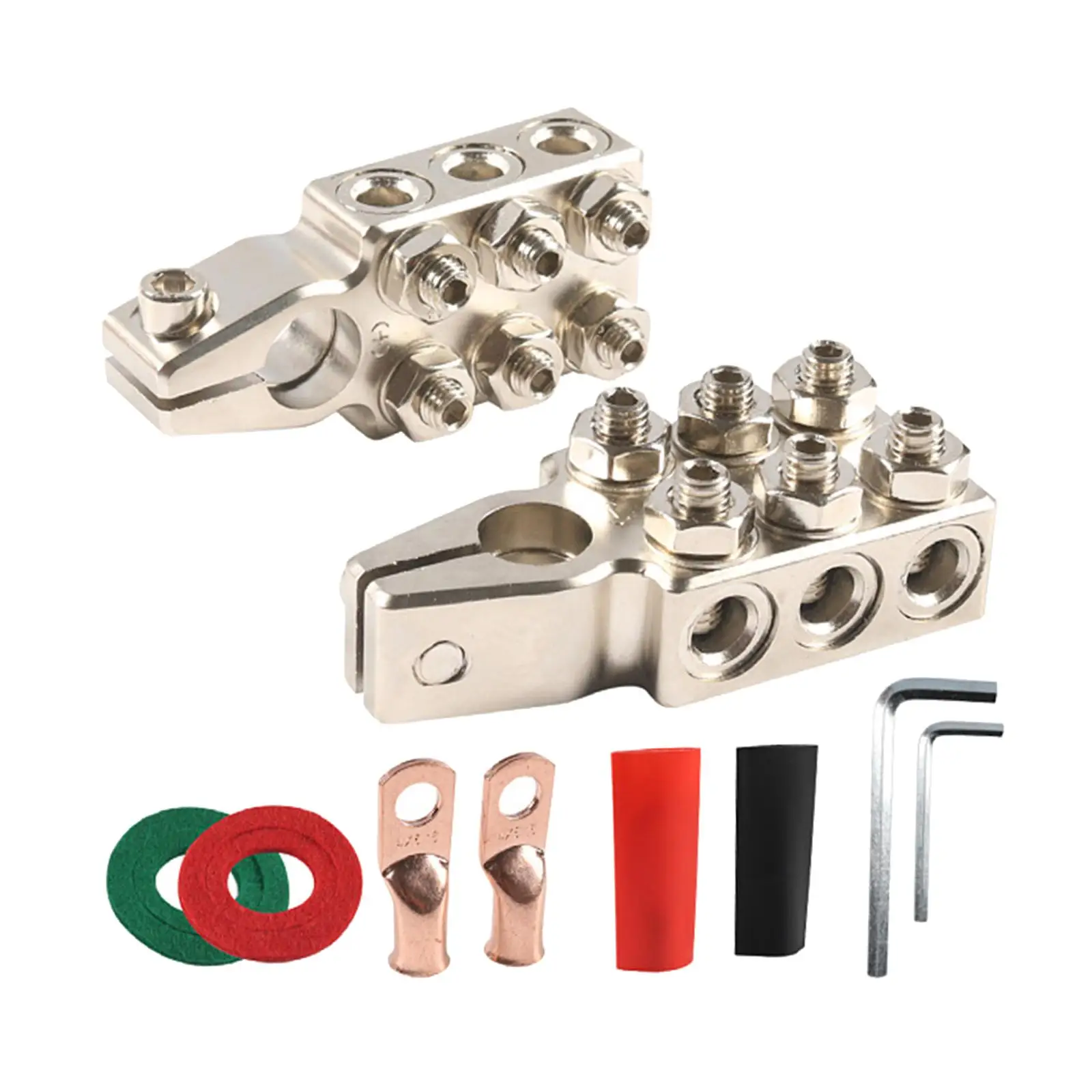 

Металлические Клеммы для аккумуляторов, 8AWG Калибр, 12 каналов, верхняя стойка, для мотоциклов, автомобилей, домов на колесах, грузовиков