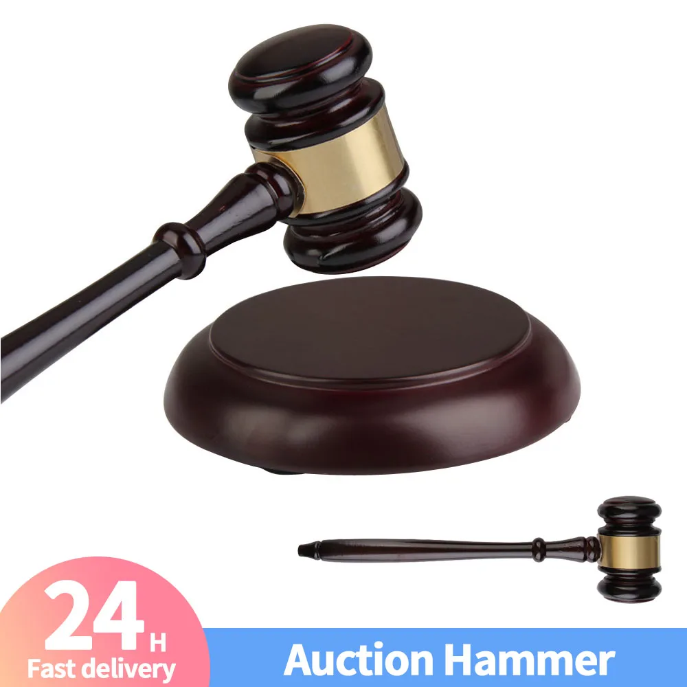 HandmadeWoodenAuctionHammerforLawyerJudgeHandcraftedGavelCourt
