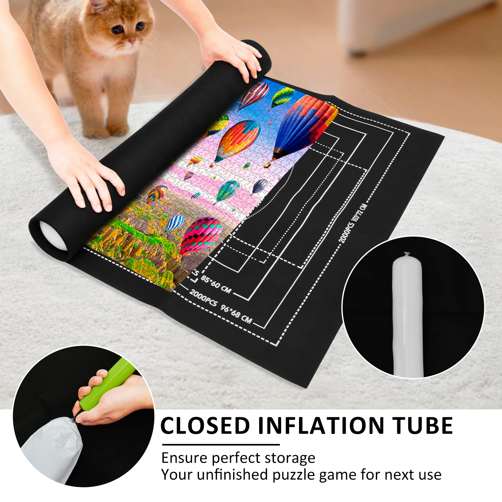 Jigsaw Puzzle Roll Mat for jigsaws 2000 3000 Pieces Puzzle Saver Pad Jigsaw Puzzle Storage Mats