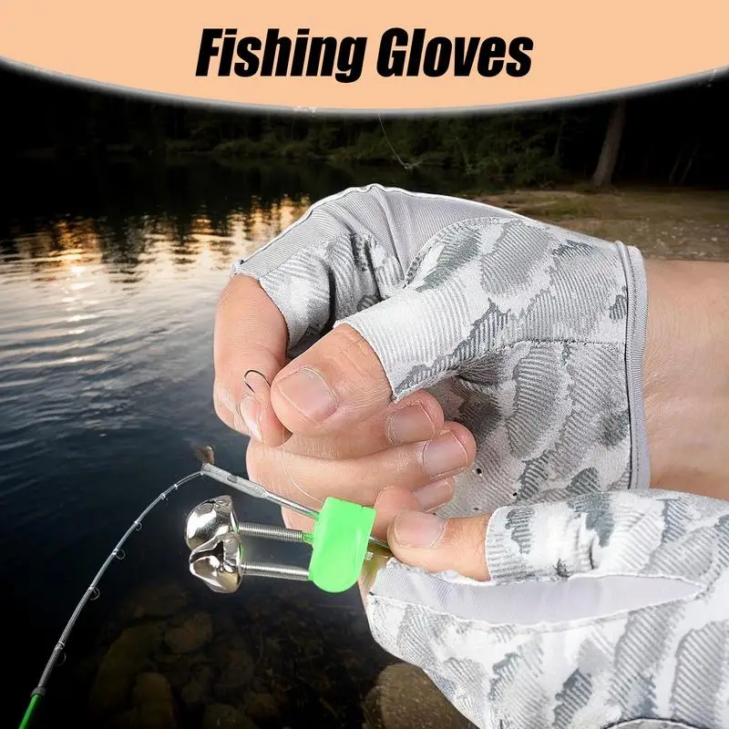 Breathable Mittens Lightweight Fingerless Fishing Gloves Fisherman Tools Outdoor Travel Gear For Camping Angling Trip