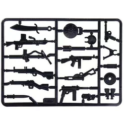 Beige Military Weapon Box Building Block Accessories (Clear)