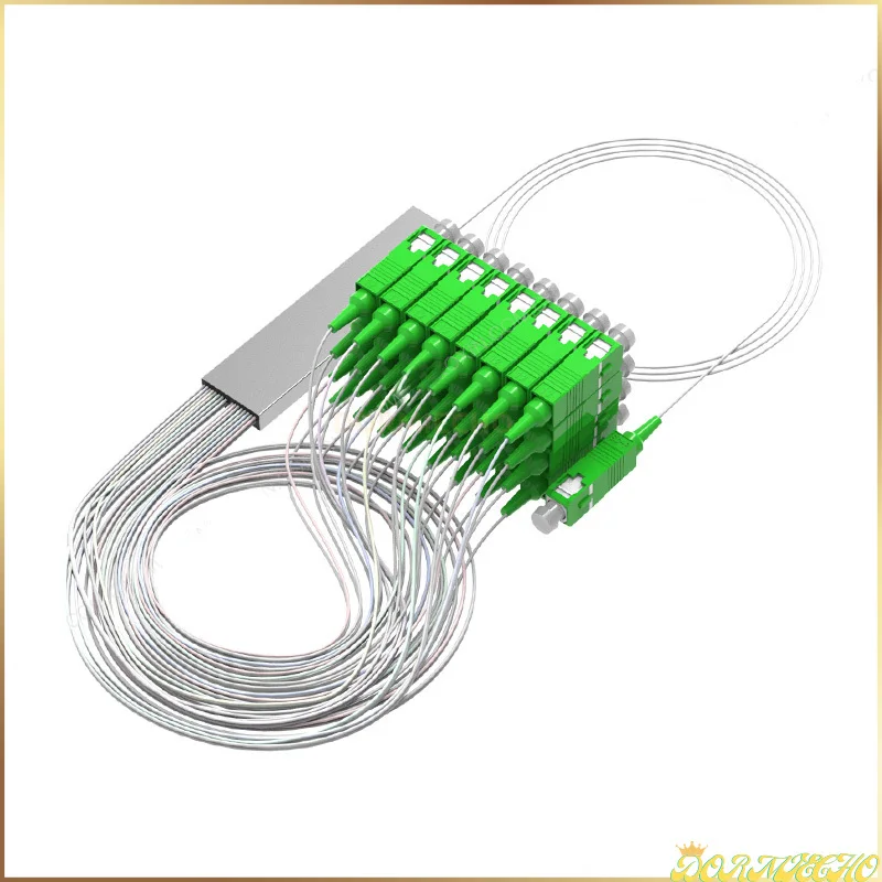 

10PCS 1x4 1x8 1x16 1x32 SC APC Fiber Optic Steel Tube Cable 16 Way Optical PLC Splitter FTTH Free Shipping